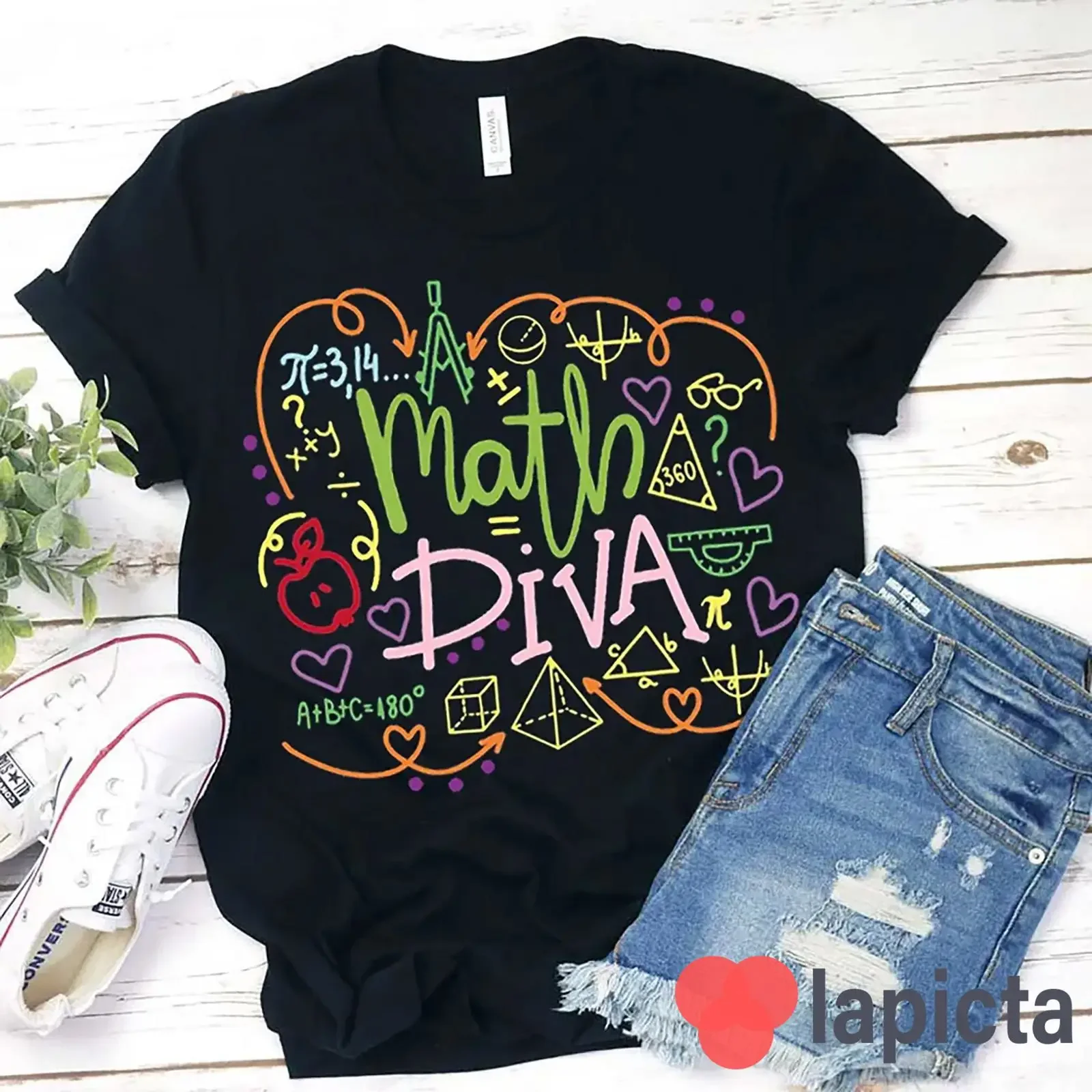 Math Diva Mathematical Symbol T Shirt Mathematic Kindergarten Teacher For vintage Washed Stylish Top For Everyday Wear Soft