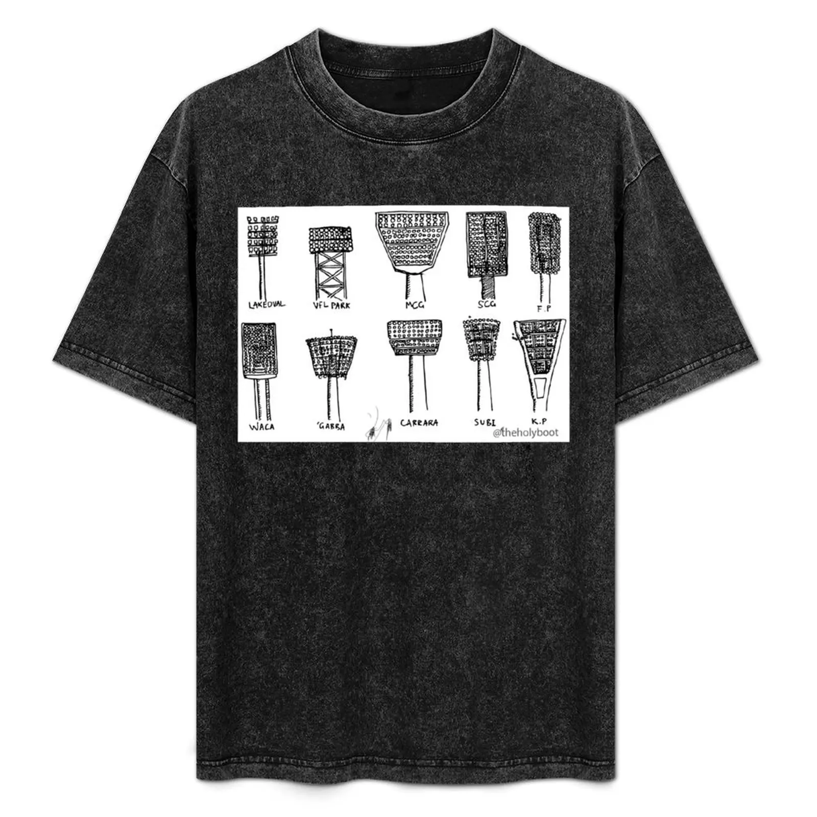 

Footy Floodlights T-Shirt Relaxed Casual Short Sleeve Tee