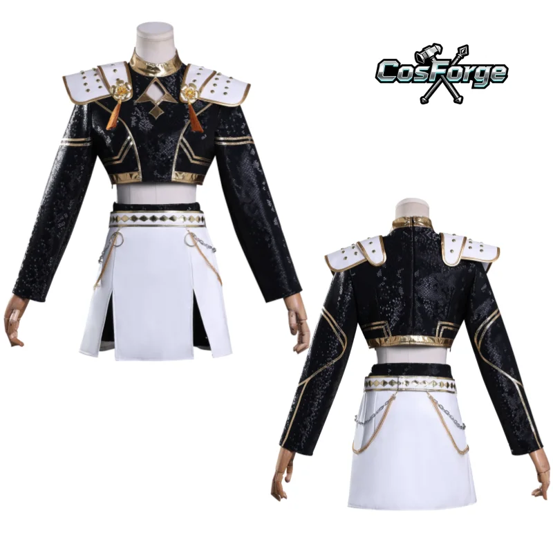 أزياء Kpop Demons Hunters Zoey Huntrix التأثيرية Disfraz Mujer Kid جلد أسود Disfraz Mujer حفلة الهالوين ​ ​ مجموعة البنات ​ ​