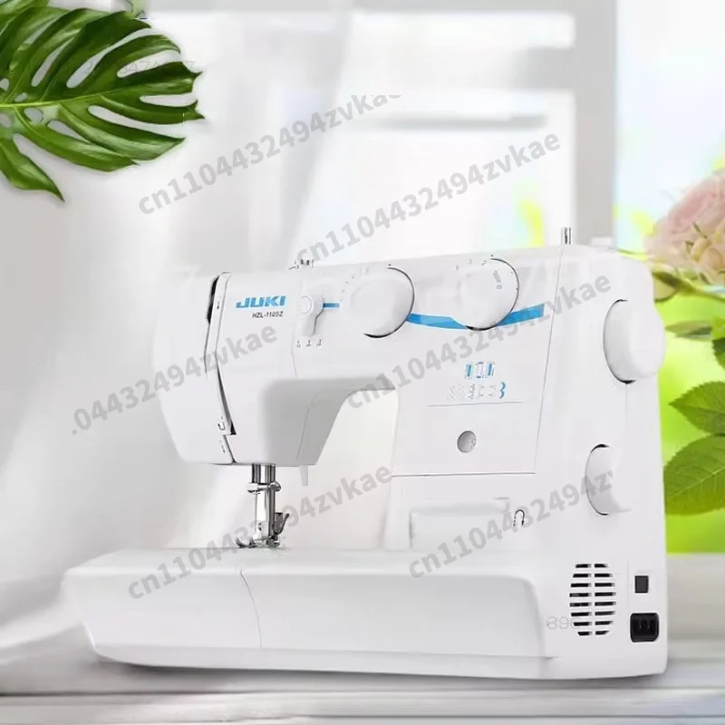 Twin Needle, Multifunctional Household Tools60W Heavy Duty Sewing Machine, 8 Built-in Stitches, Metal Frame,