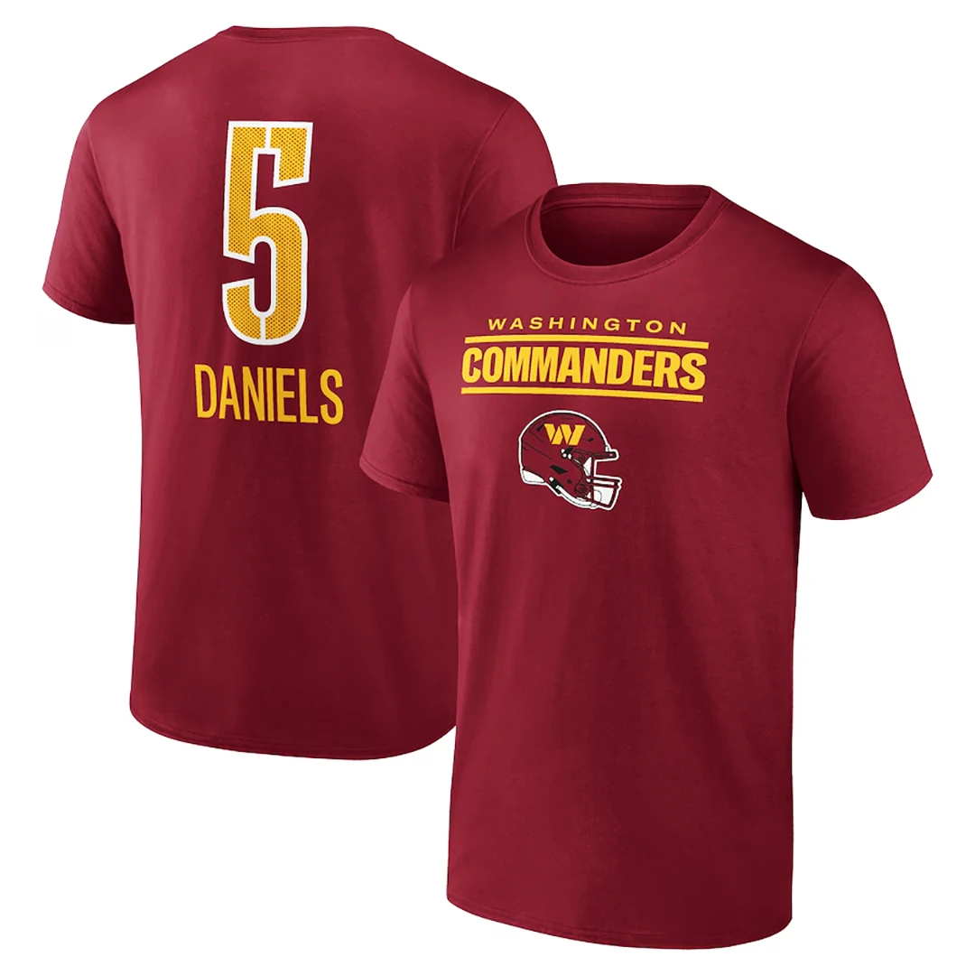 2025 New Style Fashion T-shirt American football Clothing Outdoor Sport Shirt Quick-Drying T-shirt No. 5 Jersey Printed Design