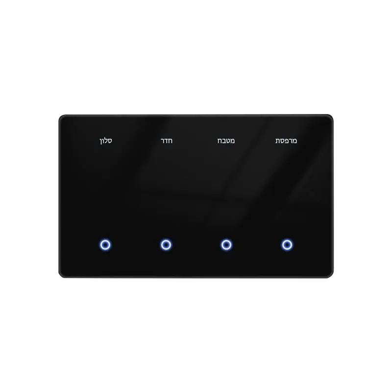 24-Hour Delivery TUYA Zigbee Smart Touchscreen Switch DIY Custom Name 1/2/3/4 Gang Voice Remote Control Panel For Alexa Google H