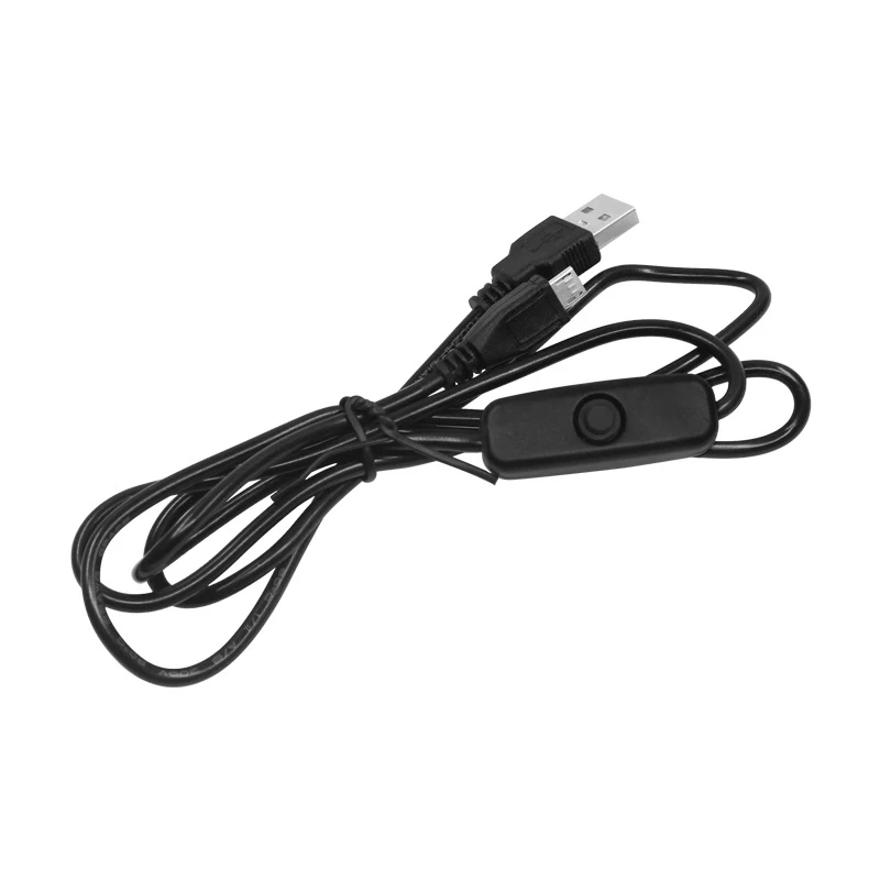 Raspberry Pi 4B/3B Power Adapter, Micro USB/Type‑C Charging Power Cable with Switch