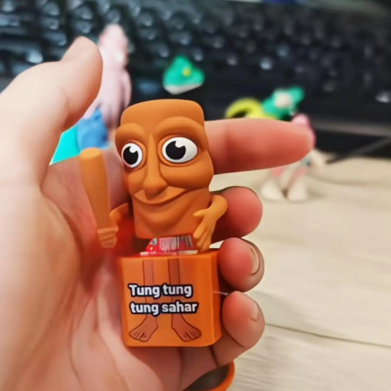 Tastatur Schlüssel Spielzeug Party Stress Relief ForeignShanhaijing Dekompression Schlüssel Spielzeug Tastatur Schlüsselbund Spielzeug Finger Tastatur