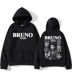 Bruno Mars feminino com capuz Streetwear, moletom de lã, roupas Hip Hop, capuz retrô, roupas góticas, Y2K, outono, inverno