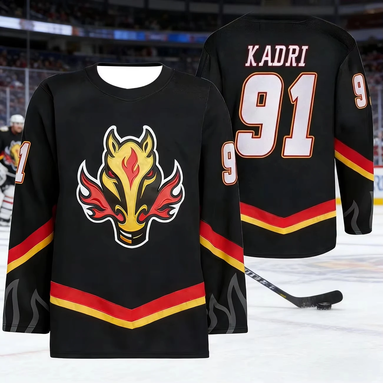2026 New Model Chicago Men's Ice Hockey Sport Shirt - Blaze Fan - 3D Print - Breathable - Quick-Drying - Long Sleeve Kids