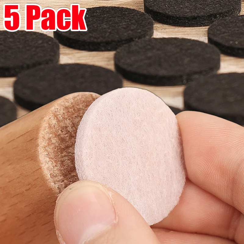 

Felt Chair Legs Pads Self Adhesive Hardwood Floor Protector Felt Mat Furniture Table Legs Cover Round Bottom Anti Scratch Pads