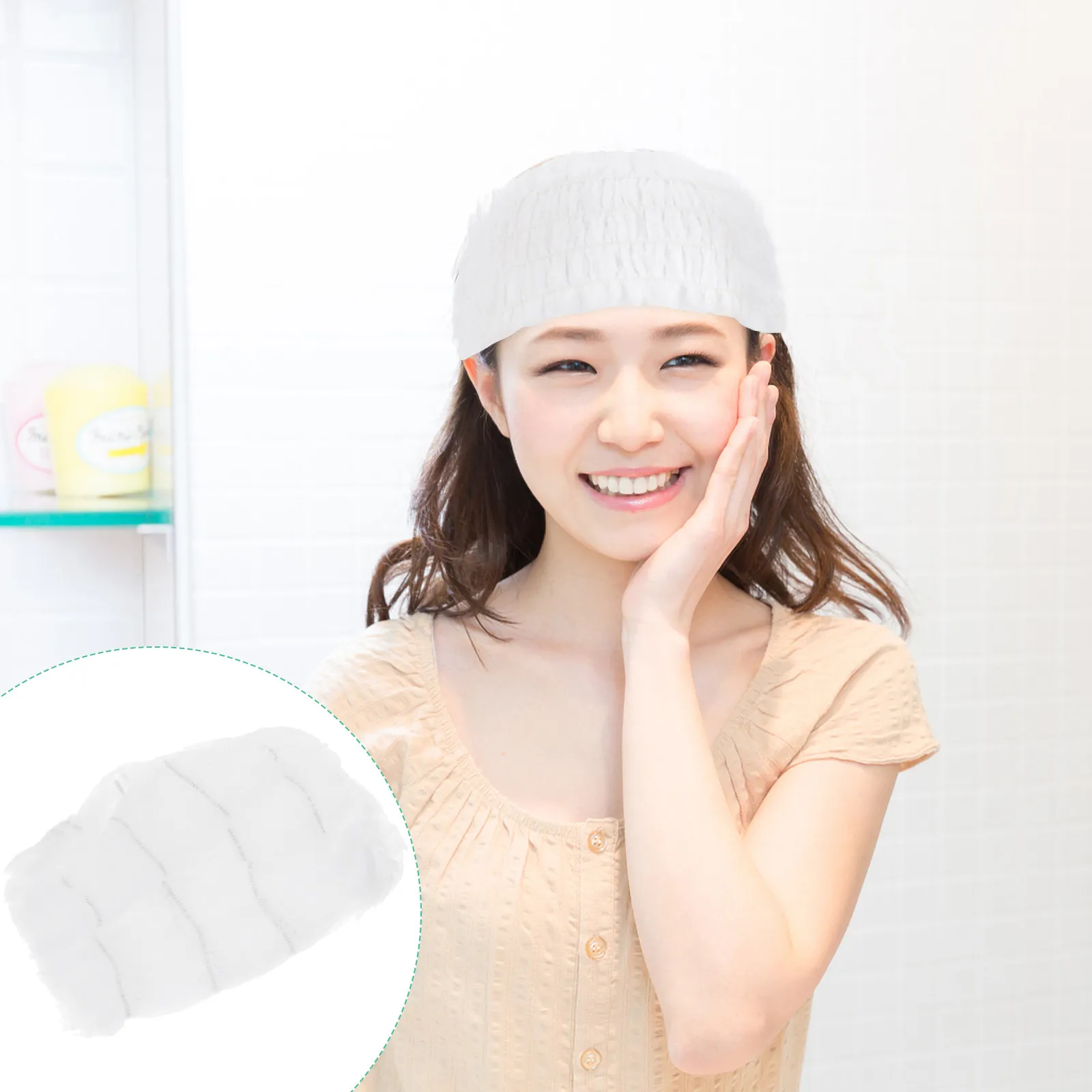 

100 шт. одноразовых повязок на голову из нетканого материала для спа-процедур, ухода за кожей, умывания, аксессуары для волос