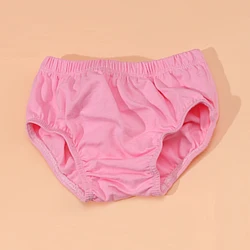 Newborn Baby Diaper Cover Casual Kids Short Pants Plain Color Cotton Toddler Boys Breathable Bloomers Briefs Underwear