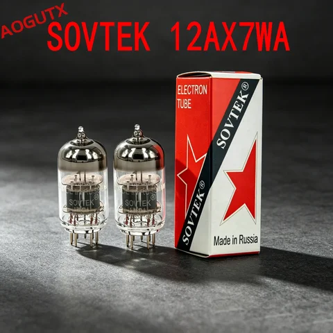 SOVTEK 12AX7WA 12AX7 Vacuum Tube Replace 6N6 7025 6N4 ECC83 12AX7 Tube Amplifier Kit DIY Audio Factory Test and Match Genuine