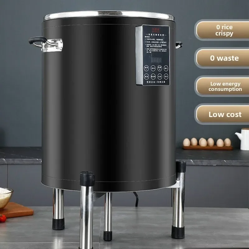 Olla de Arroz Inteligente de 50L, Olla de Arroz Comercial de Acero Inoxidable, Olla de Arroz Aislada de Gran Capacidad para Hoteles y Restaurantes