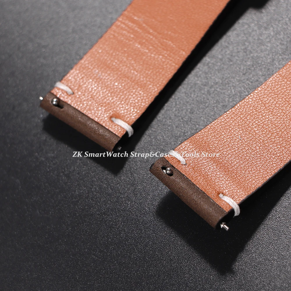 Ремешок для часов из воловьей кожи в стиле ретро 20 мм 22 мм для Omega Business, браслет для Huawei GT4, быстросъемные ремешки, ремешок для часов из телячьей кожи