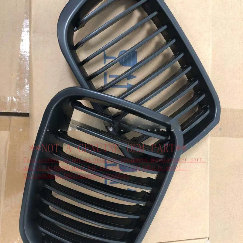 For BMW 3 Series E46 Matte Black Front Grille Radiator Grille