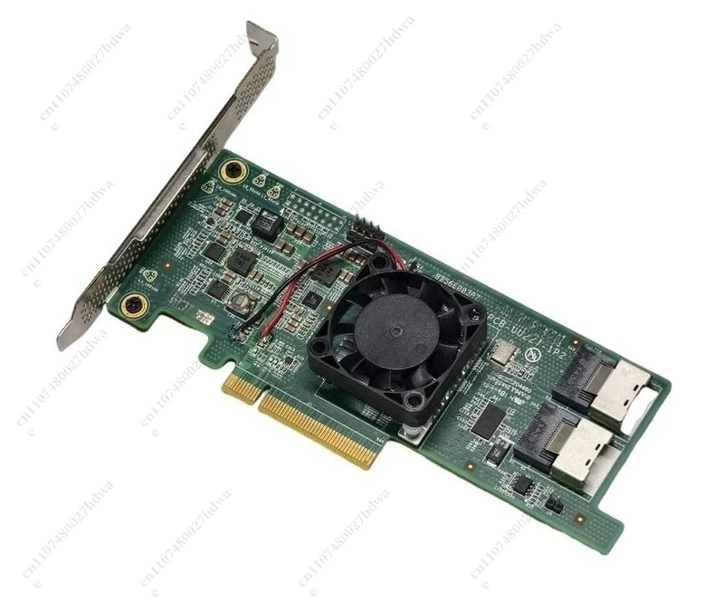 With Fan 12G, 3008 Pass-through Card External 8644 2308HBA Card 6G Raid Card IT IR Mode