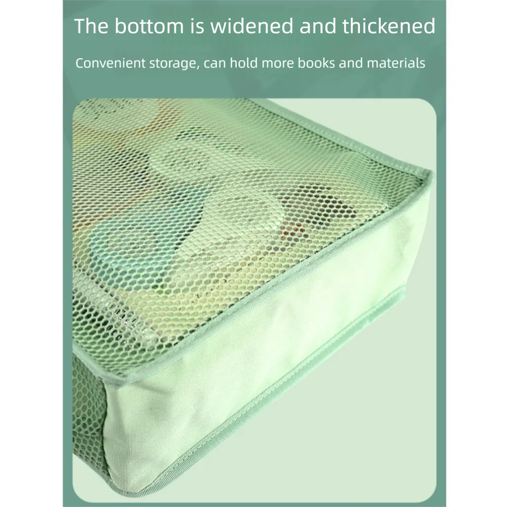 Lightweight Portable Book Storage Bag Handheld Large Capacity Art Storage Bag Transparent Zipper Document Storage Bag Travel