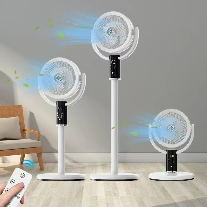 Wholesale 2025 Custom 12W USB Rechargeable Electric Standing Fan Durable Plastic Material for Home Hotel Outdoor Use