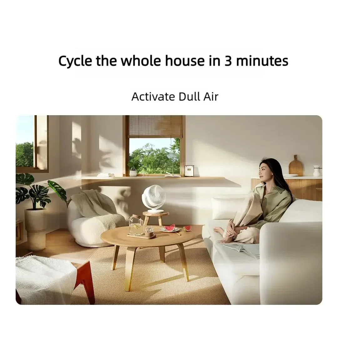 Xiaomi Mijia kipas Desktop Inverter DC, kipas sirkulasi udara asli, Volume udara tinggi, kepala ayun sirkulasi 3D, bekerja dengan kebisingan rendah