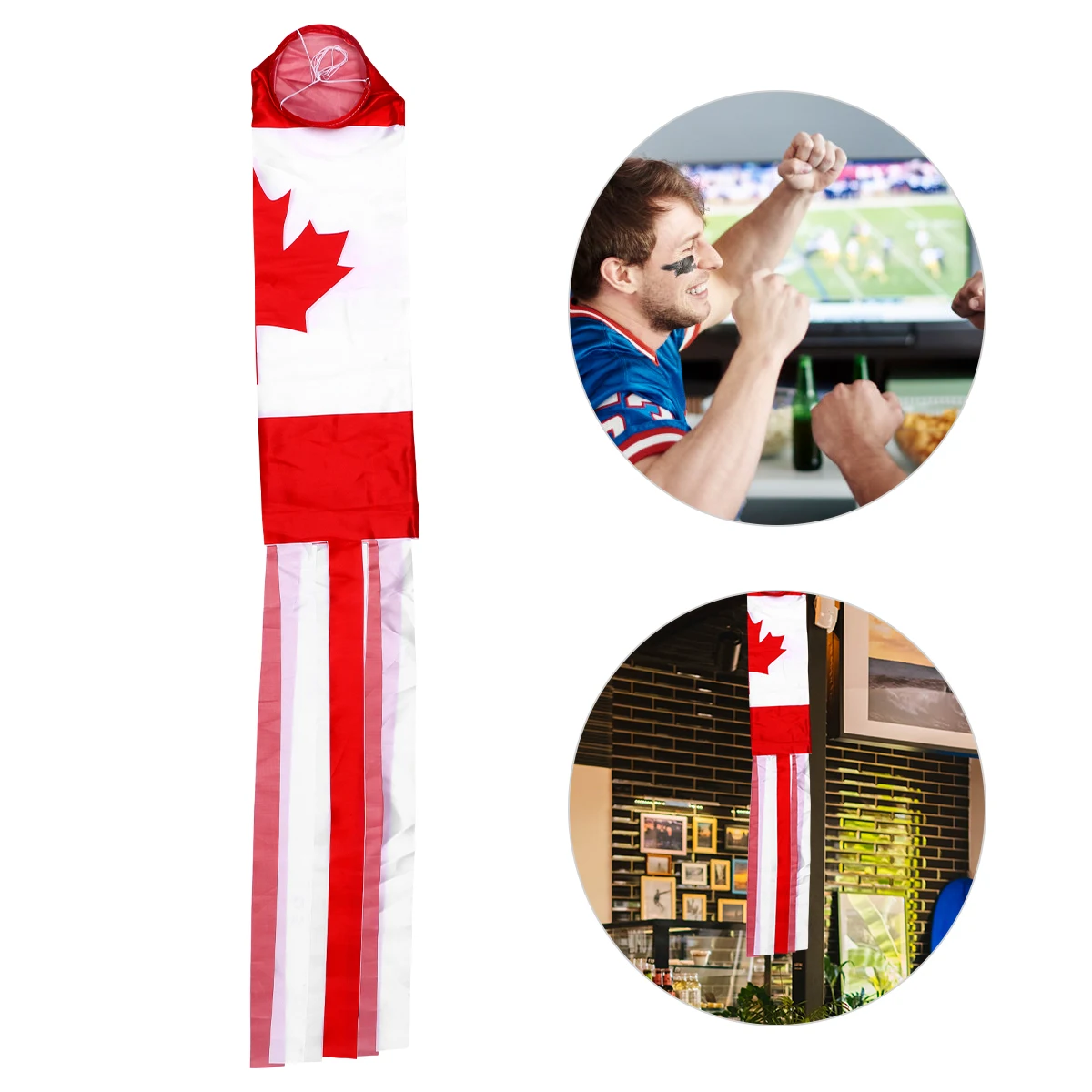 

Garden Decorative Flag Hanging Maple Windsock Outdoor Durable Lightweight Backyard Sport Bbq Festival Gift Ornament