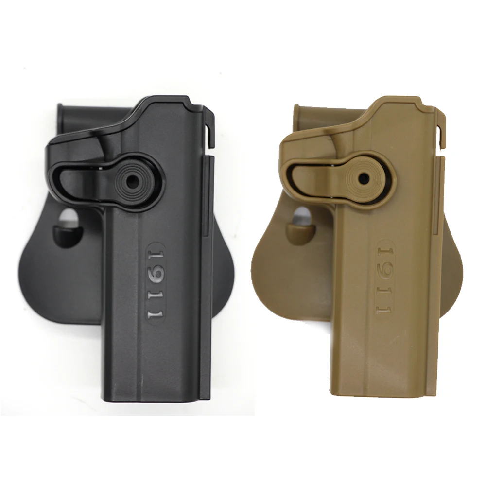 1911 Pistol Quickly Unlock Pistol Holster,Right Hand Tactical Holster 9mm Magazine Case