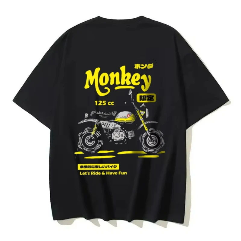 

Vintage Motorcycle Sketch T-Shirt Cotton Hand Drawn Bike Graphic Tee for Men and Women Retro Biker Style Oversize Clothing
