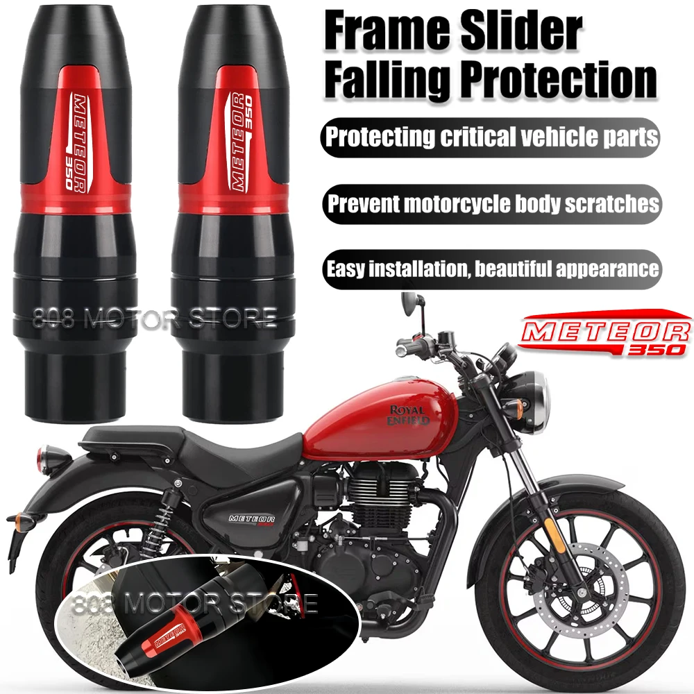 

For Meteor 350 meteor 350 Motorcycle CNC Accessoires Falling protection Exhaust Slider Crash