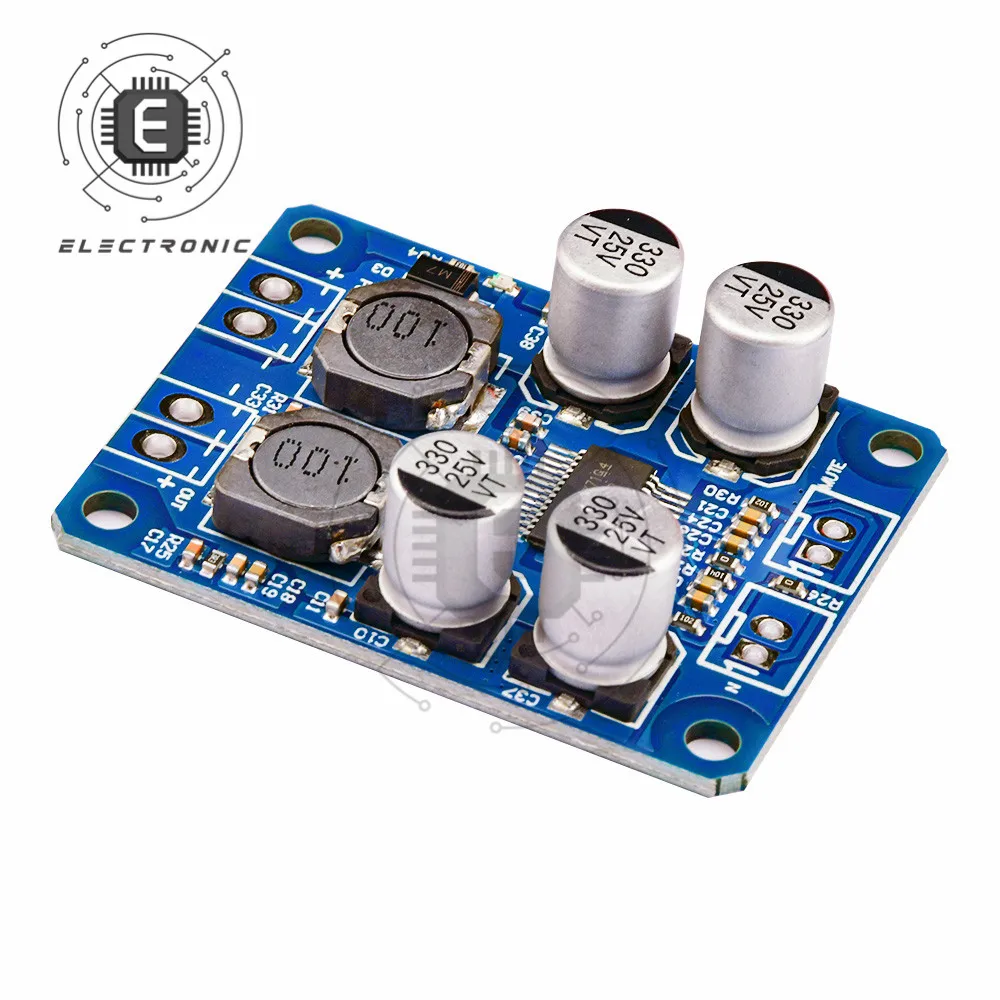 1PCS DC 12V-24V TPA3118D2 30W Mono Digital Audio เครื่องขยายเสียง Amp บอร์ดโมดูล4-8ohm TPA3118D2เครื่องขยายเสียง