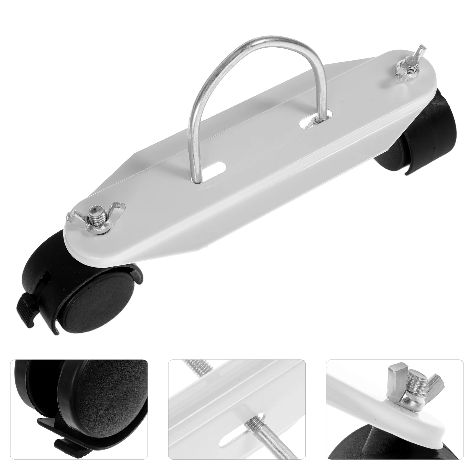 

Component Electric Heating Pulley Caster Wheels Iron Adjustable Base for Heaters