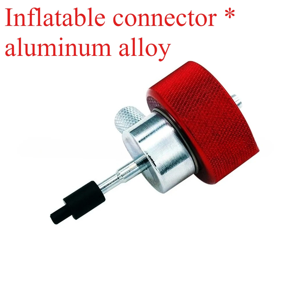 Adaptador de tanque de propano con punta de aguja y recambio de gas verde para acampar al aire libre, Sodastream, aparatos calefactores (rojo)