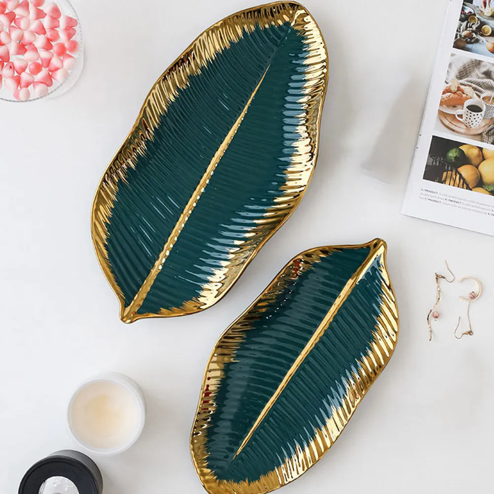 

Organizer Tray Fruit Jewelry Dish Decorations Creative Ceramic Plate Jewellery Trays Holder