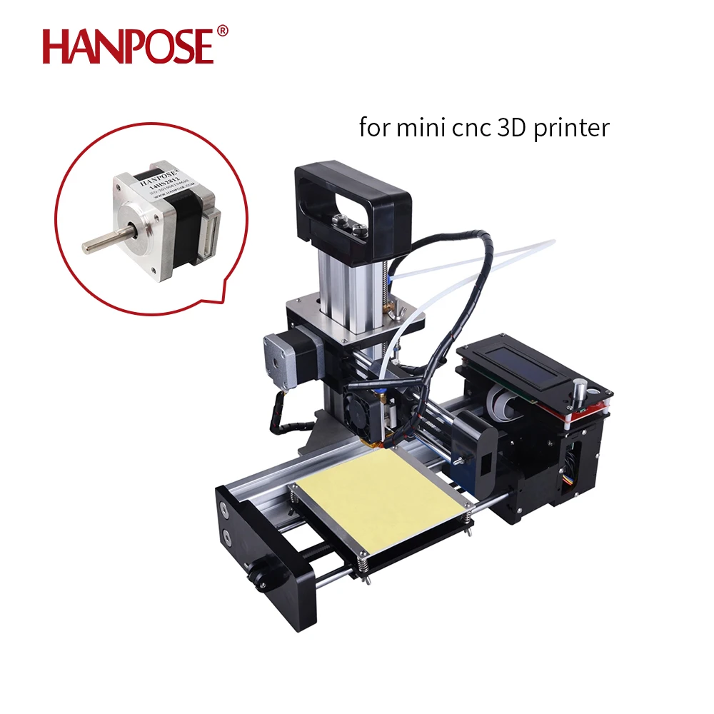HANPOSE 3pcs  Stepper Motor 14HS2812 Nema 14 0.15N.m 1.2A 35mm for CNC  Nema14 Stepper Motor