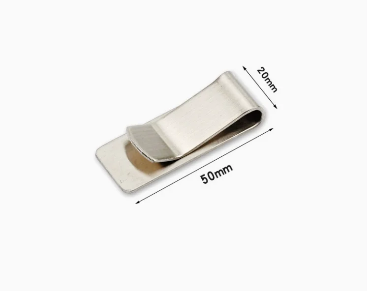 50x15mm Edelstahl-Geldklammer – Metall-Kartenhalter & Geldscheinklammer für Herren – Detail 5
