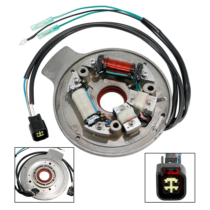 

Motorcycle Ignition Magneto Stator Coil For Yamaha 40hp E40G 40hp E40GMH 40hp E40GMHL 40hp E40GMHS 40hp EK40GMHL 6F5-85560-B0