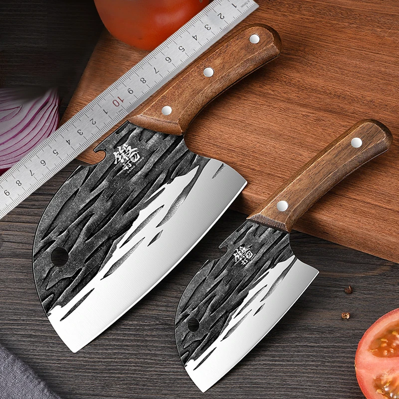 Chinese kitchen knife, Chef's slicing knife Meat cleaver, outdoor knife, mini vegetable knife, fish killing knife
