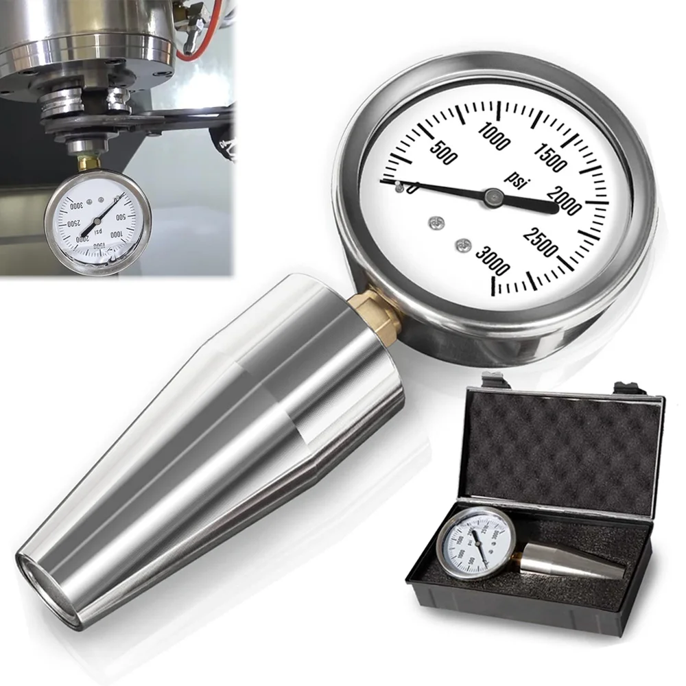 Spindle Drawbar Force Gauge Tester Checker Tool 0-3000PSI Compatible with All CAT 40 Machines & Bt 40, Replace for CAT40-DFG-1