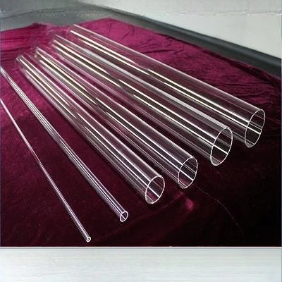 Top Quality Single-Bore Glass Capillary Tube Set with High Temperature Glass Tubes and Flanges, OD30mm ID26mm L100mm