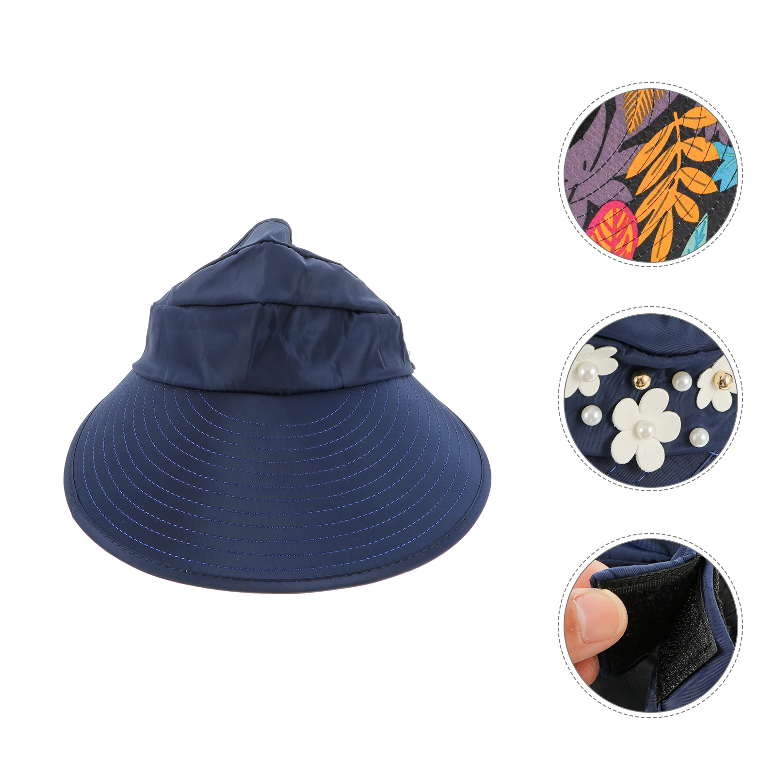 

Protection Hat Summer Beach Hats Women Foldable Breathable Lining UV Protection Fishing Cap Sunshade