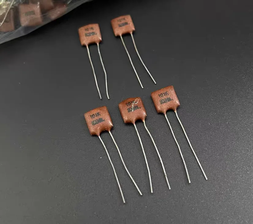 20pcs/lot Japan SOSHIN 100PF 500V 101K Copper Foot Fever Audio Silver Mica Capacitor free shipping