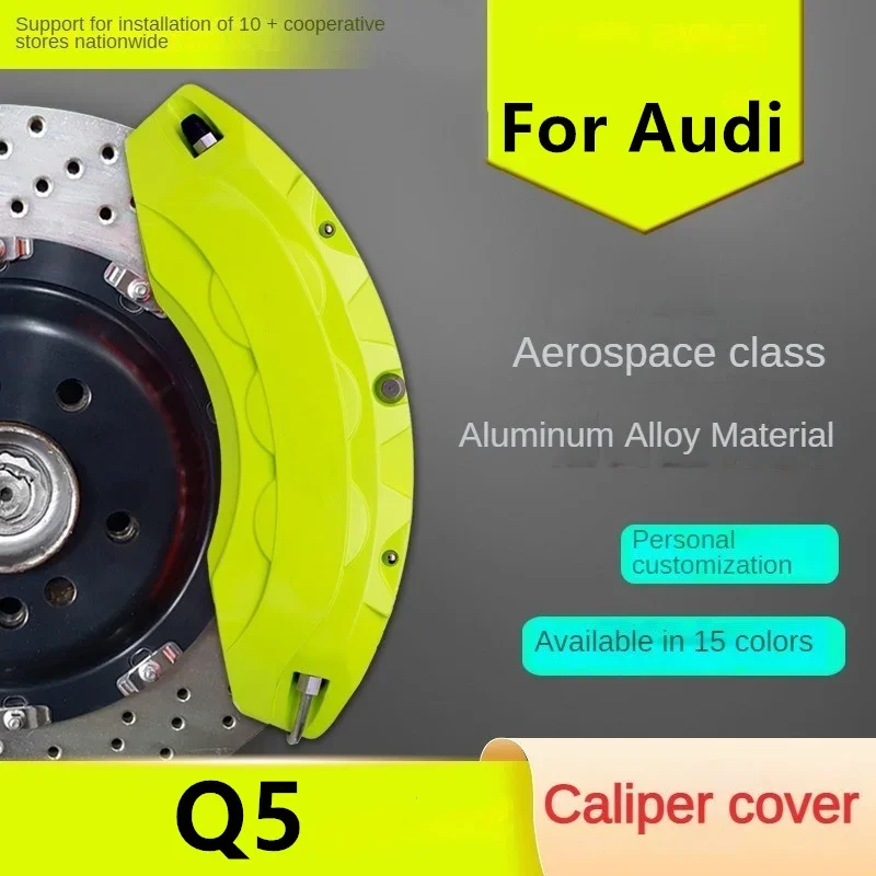 Für audi q5 auto bremssattel abdeckung vorne hinten 3d aluminium metall kit fit 2,0 tsfi 45 40 tfsi quattro hybrid