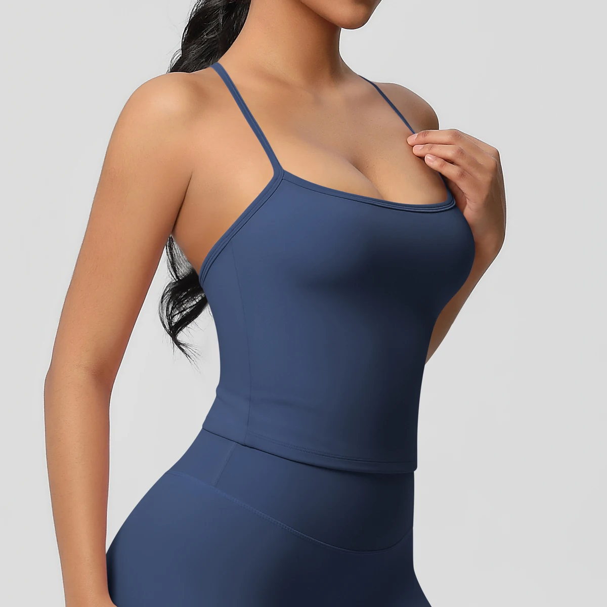 Women Fitness Yoga Bras Sexy Sling Beauty Back Fitness Push Up Sports Women Underwear Running Crop Top Yoga Clothes view 4