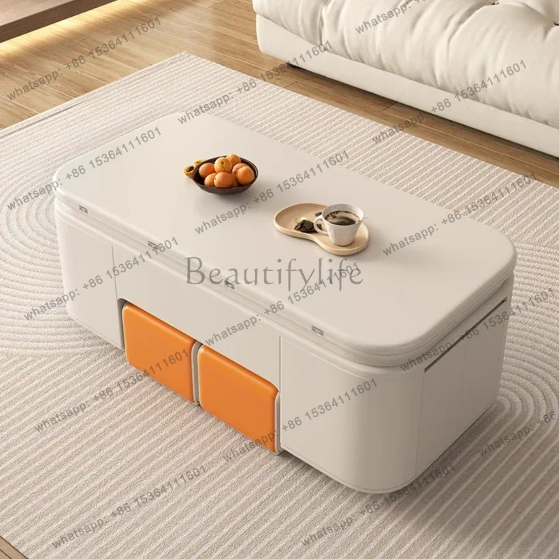 Factory Direct SalesNordic Living Room Tea Table Adjustable Extensible Bedroom Bedroom Tea Table Design Standing Tavolino Da Sal