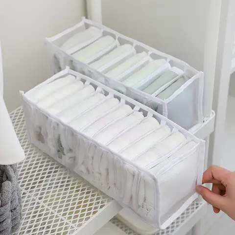 2942 옷장 의류 주최자를위한 속옷 주최자 캐비닛 서랍 주최자 브래지어 양말 보관 주최자 상자