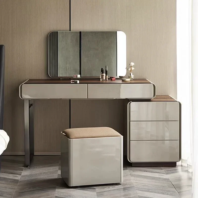 

Makeup Gray Girls Vanity Tables Minimalist Adult Storage Large Vanity Tables Unique Luxury Nordic Schmink Tisch Home Furniture