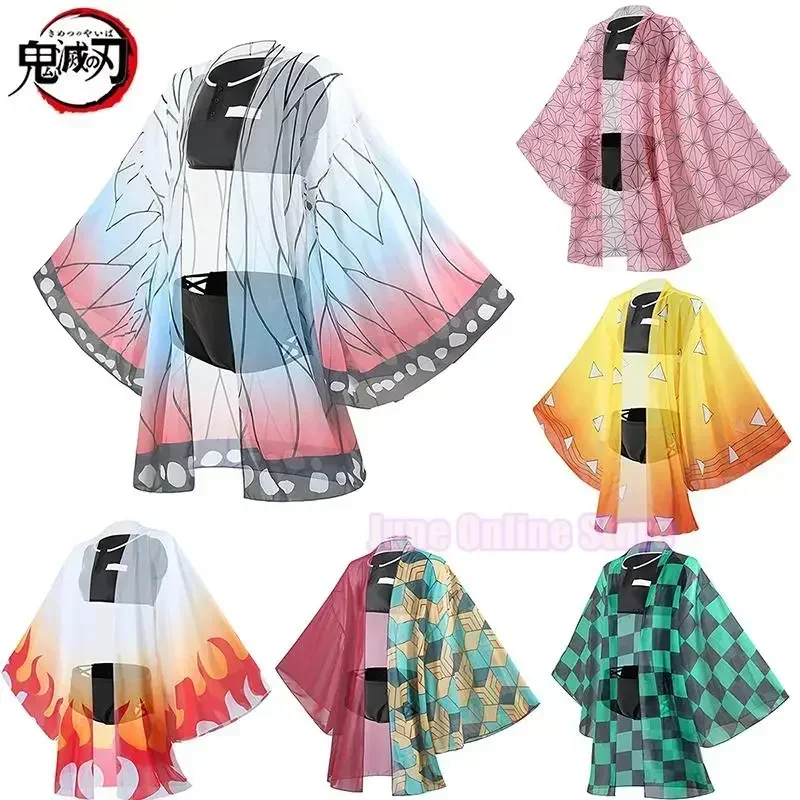 2025 AA Anime Demon Sayaer Shinobu Kocho Kospy Kos Tsume s Beach Summer Swimsuit Demon Slayer: Kimetsu no Yaiba Kimono Kamado Nezuko B New Wat1