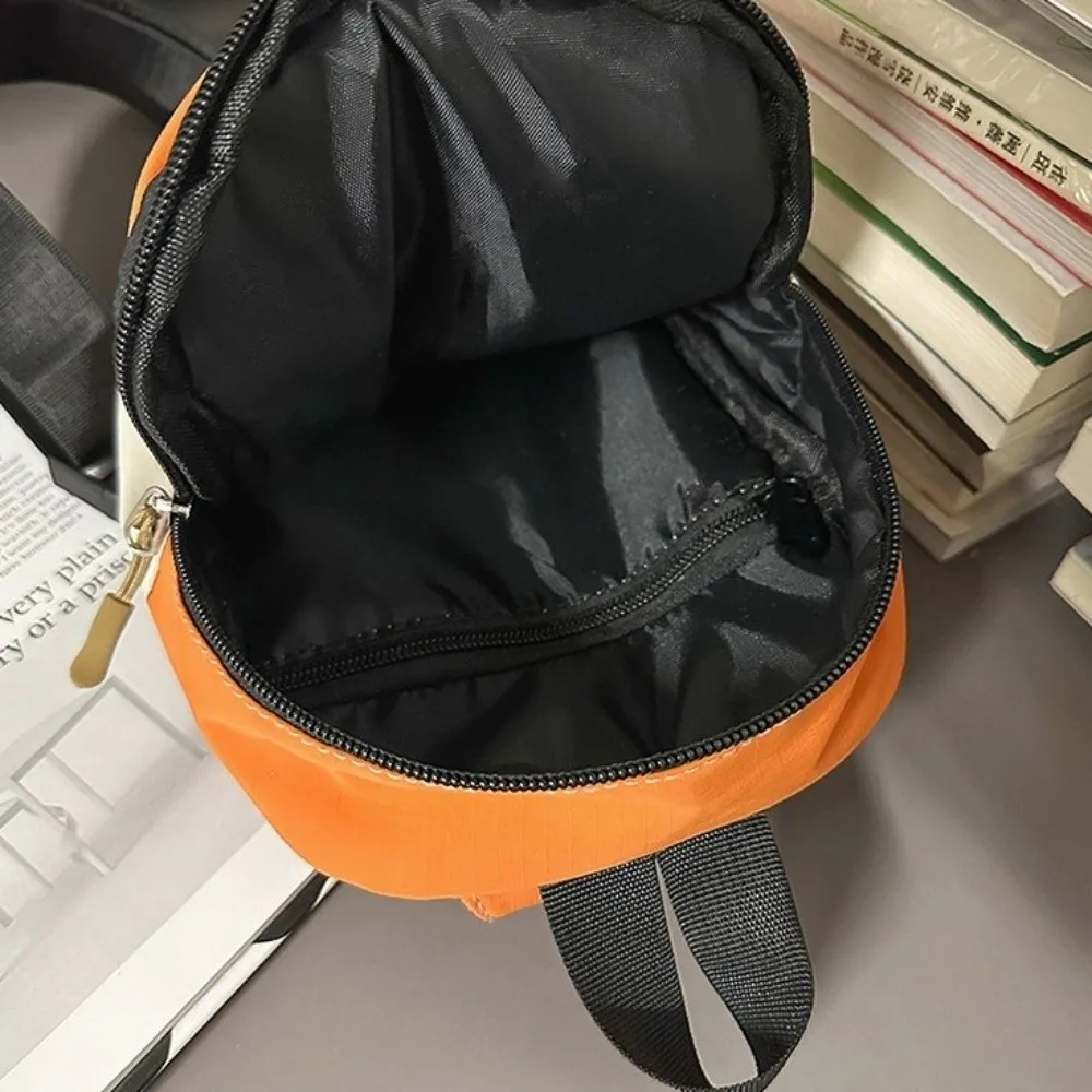 

Casual Square Men Chest Bag Zipper Korean Style Sports Shoulder Bag Large Capacity Splicing Color Nylon Crossbody Bag Streetwear