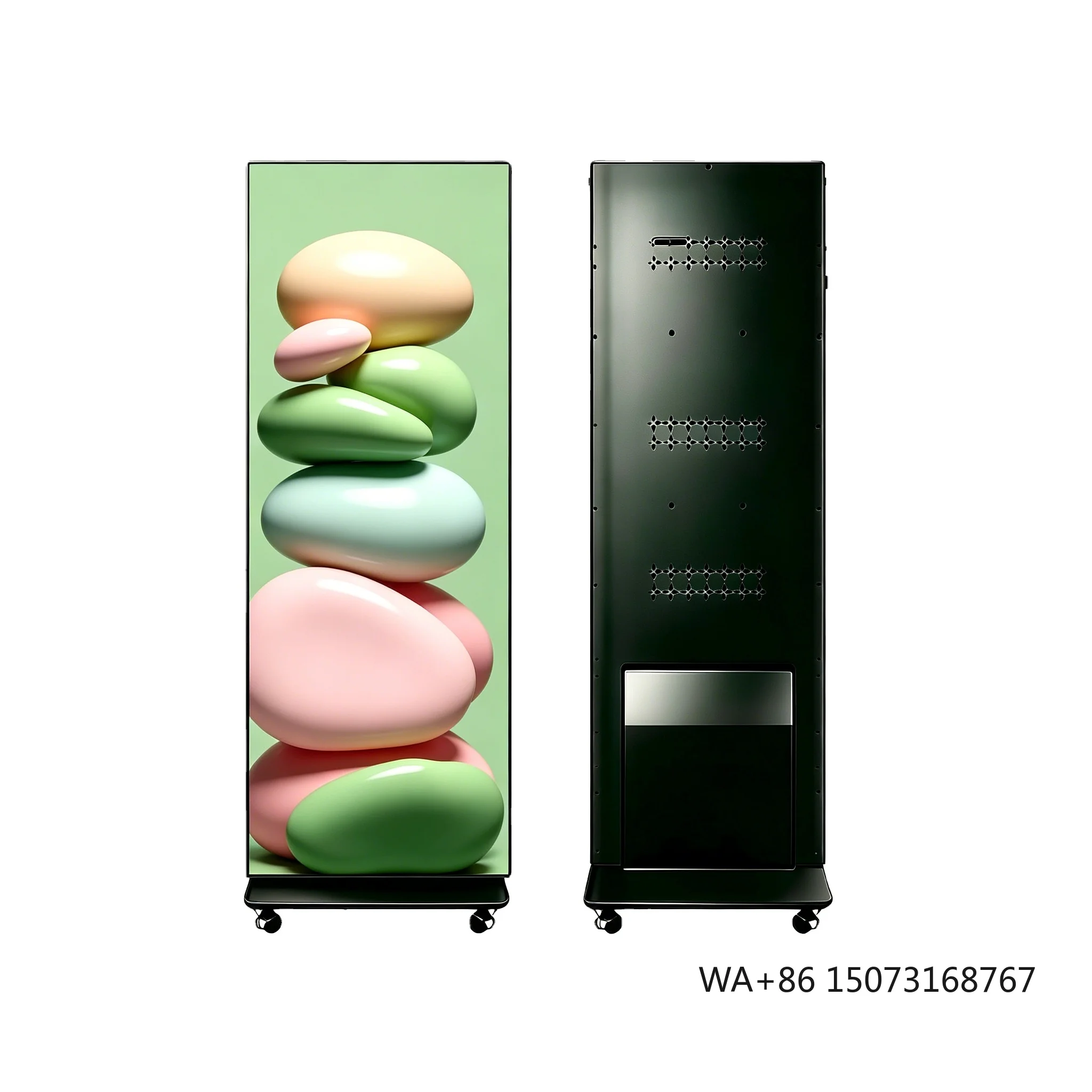 

Full Color Movable Foldable LED Poster Display P1.86 Indoor/Outdoor HDR10 12-Bit Color Depth Adobe RGB 98%
