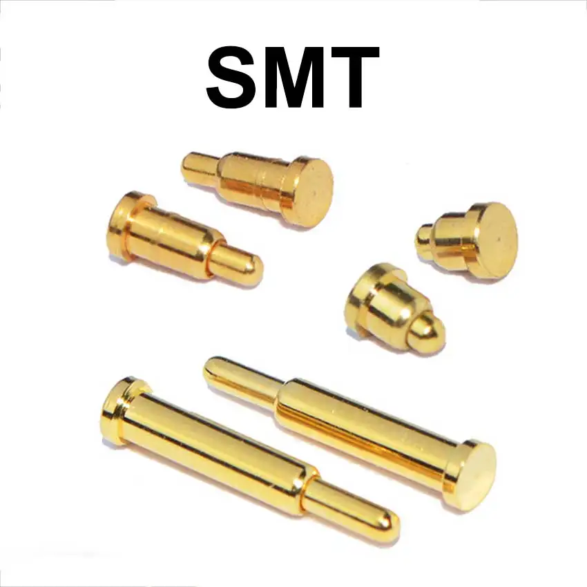 100pcs SMT Pogo Pin Connector Pogopin Battery Spring Load Contact PCB H1.8 2 3 4 5 6 7 8 9 10 12 14 15 16 22mm Test Spring Probe