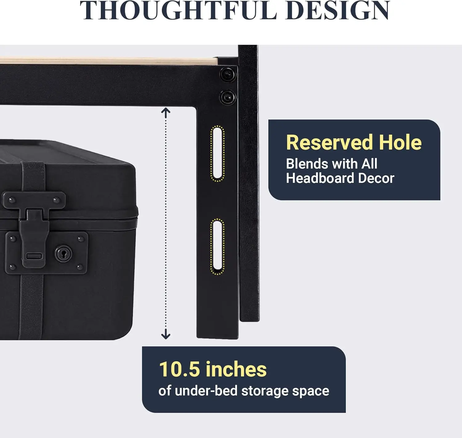 Muebles de dormitorio, marco de cama con plataforma de tamaño completo con 3 cajones de almacenamiento, soporte de listones de madera tapizados de piel sintética