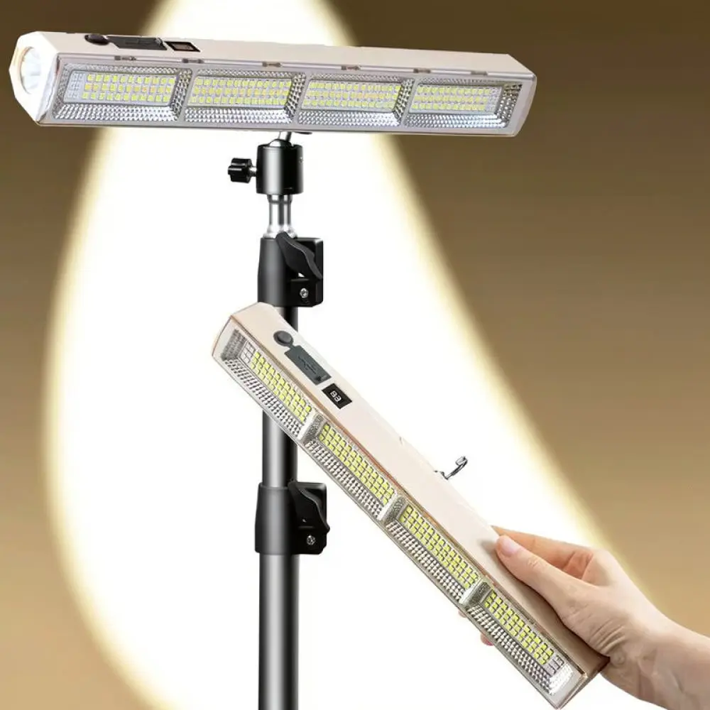 Portable LED Strip Light Magnetic Rechargeable For Camping Outdoor Emergency Night Market Stall Lighting Durable Bright Lamp