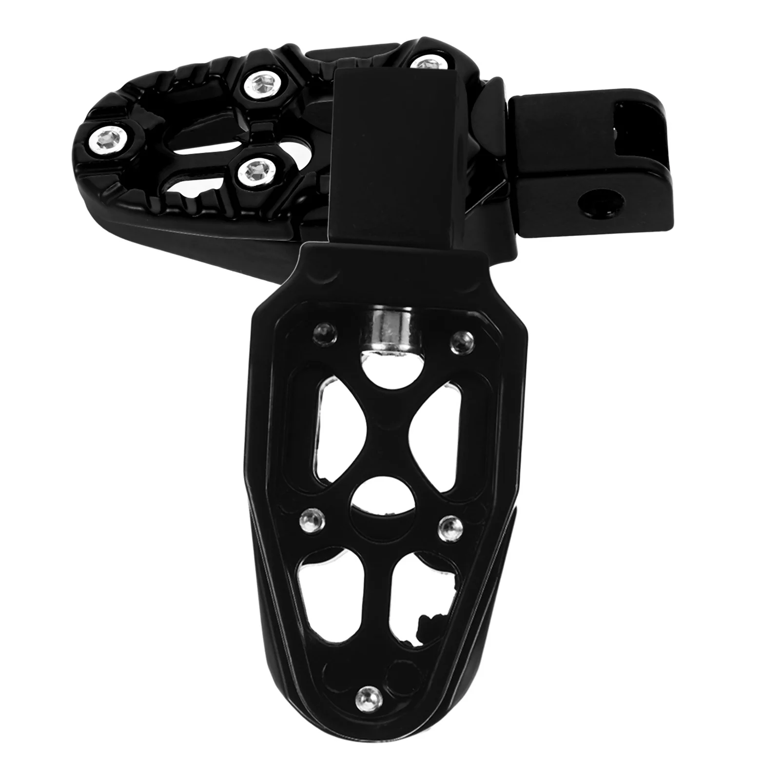 

2pcs Aluminum Alloy Motorcycle Foot Pegs Universal Anti-Slip Footrest Durable Strong Support Easy Installation For Off-Road Mini