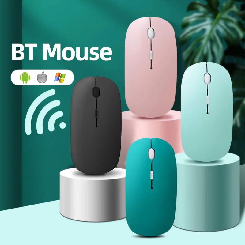 Mini mouse ergonomico Bluetooth portatile per Xiaomi Pad iPad Samsung Huawei Lenovo Android Windows Tablet Computer portatile